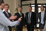 Firmenbesuch mit Finanzminister Voss und Landrat Gießmann in Gotha
